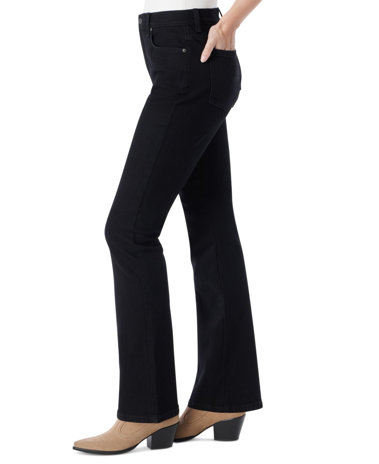 Женские джинсы Gloria Vanderbilt Amanda Original Bootcut, цвет: Чёрный — фото 2