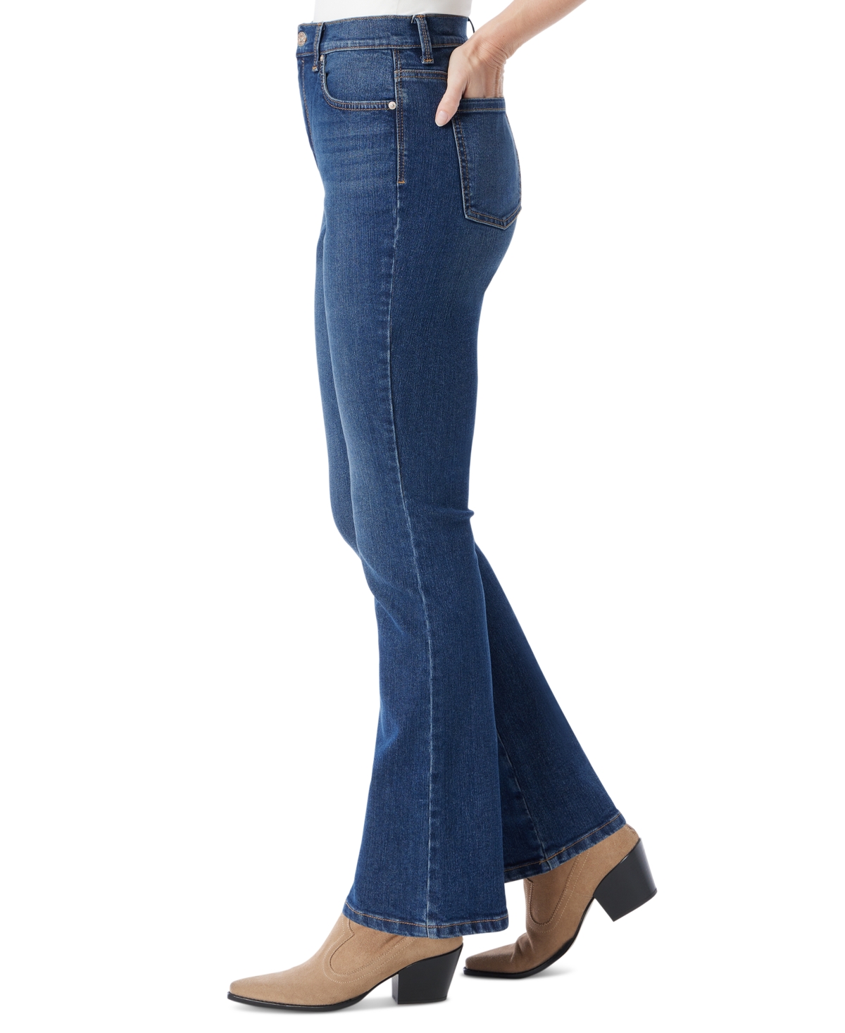 Gloria Vanderbilt Women's Amanda Original Bootcut Jeans In Mead With Whiskers