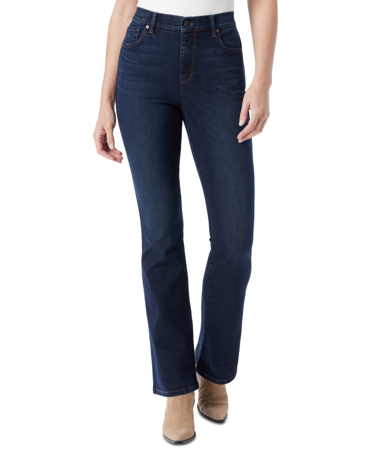 Gloria Vanderbilt Women's Amanda Original Bootcut Jeans, In Regular, Short & Long In Blue