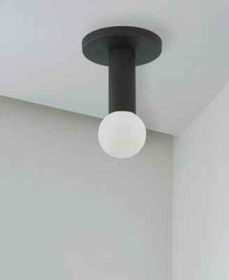 4.45" Metal Adams 1 Light Flush Mount