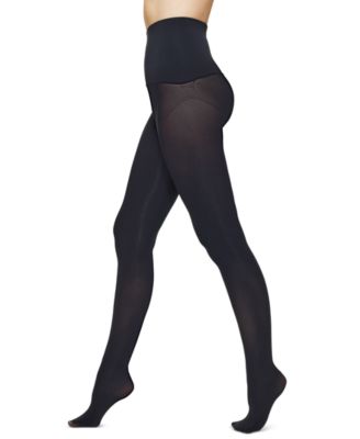 Women's Yoga Waistband Ribbed-Front Tights U23309
