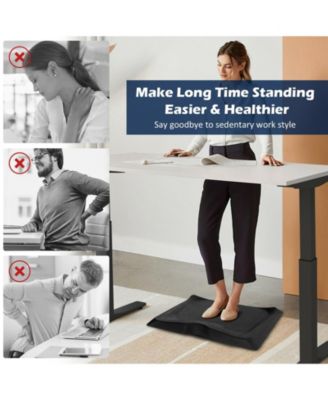 Portable Anti-Fatigue Standing Mat with Massage Point and Diverse Terrain