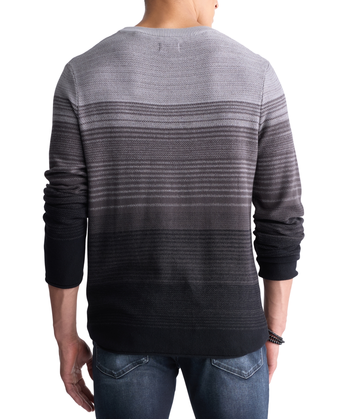 Men's Waldy Gradient Striped Knit Pullover Sweater