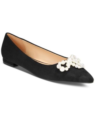 On 34th - Women's Millee Embellished Bow Pointed-Toe Flats