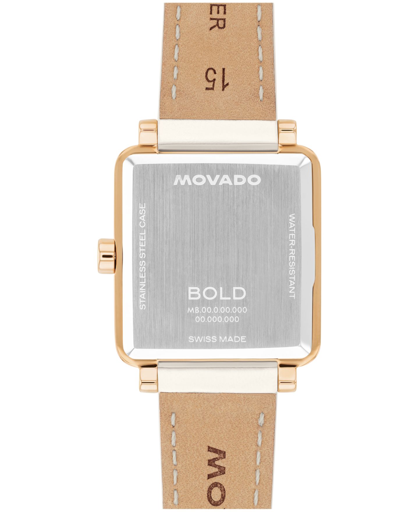 Женские часы Movado Bold Evolution 2.0 Swiss Quartz White Leather Watch 26mm — фото 3