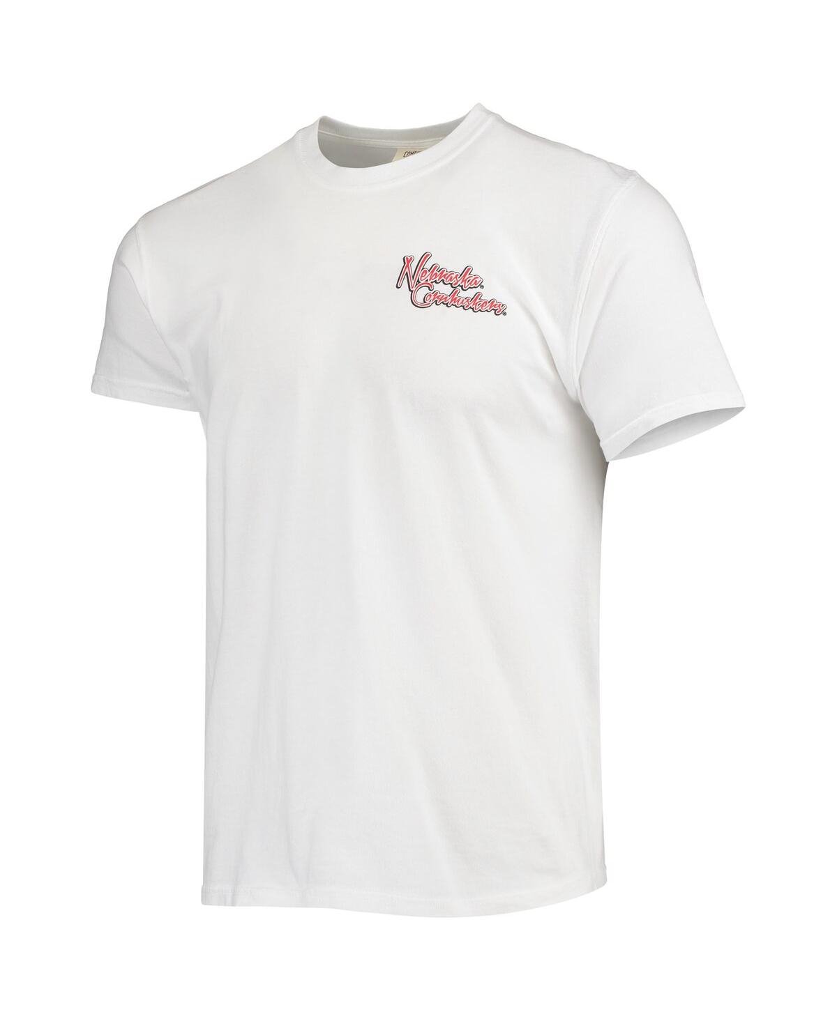 Image One Men's White Nebraska Huskers Mascot Bandana T-shirt In White