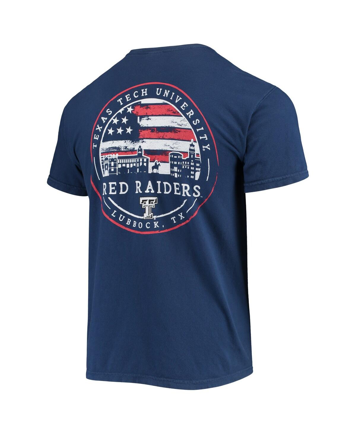 Image One Men's Navy Texas Tech Red Raiders Campus Americana T-shirt In Navy