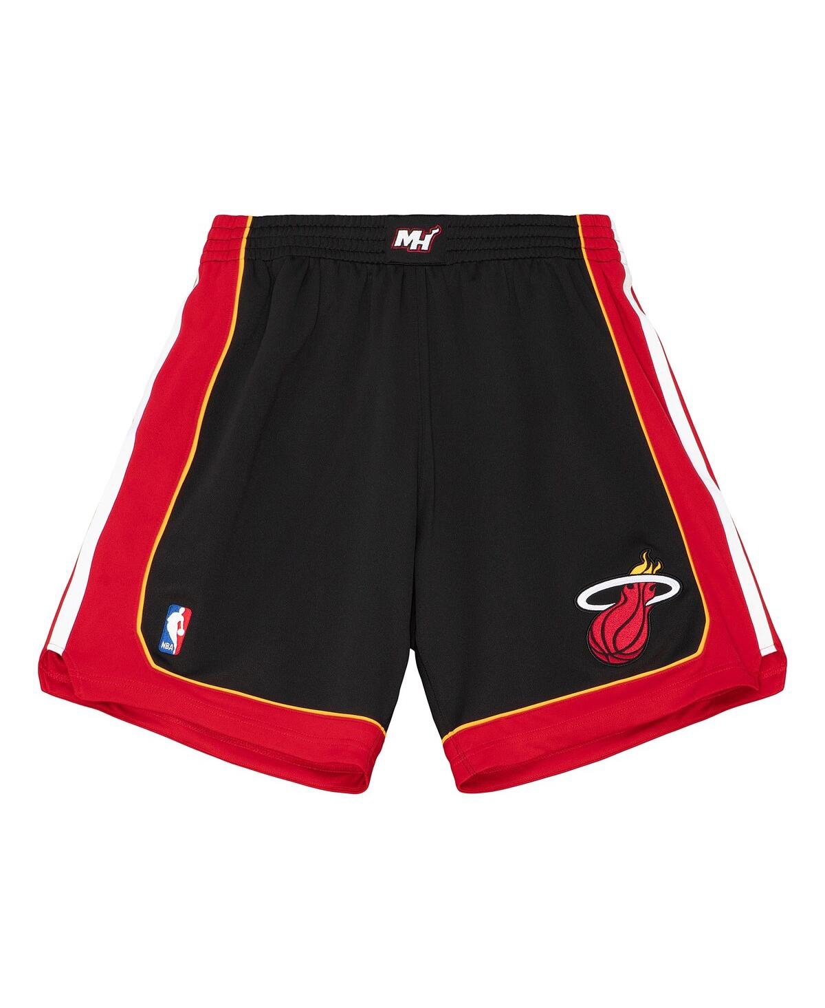 Mitchell & Ness Men's Black Miami Heat 2012-13 Hardwood Classics Road Replica Shorts In Black
