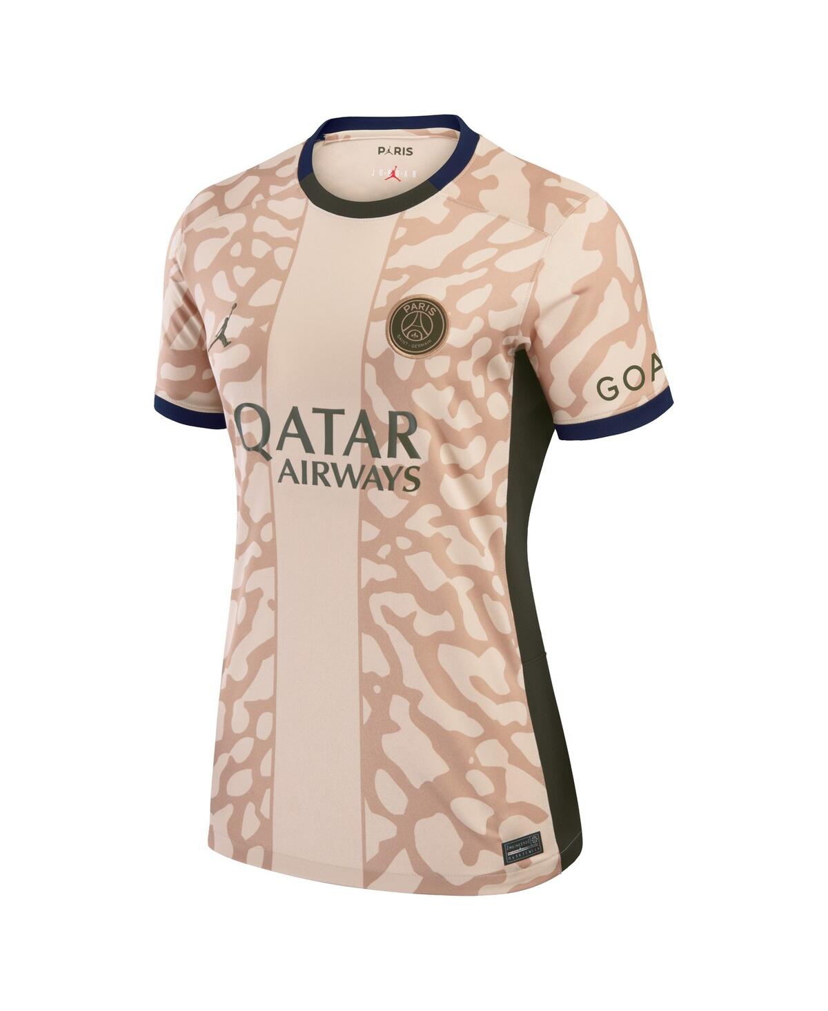 Jordan Women'sParis Saint-Germain 2023/24 Fourth Stadium Replica Jersey - Tan
