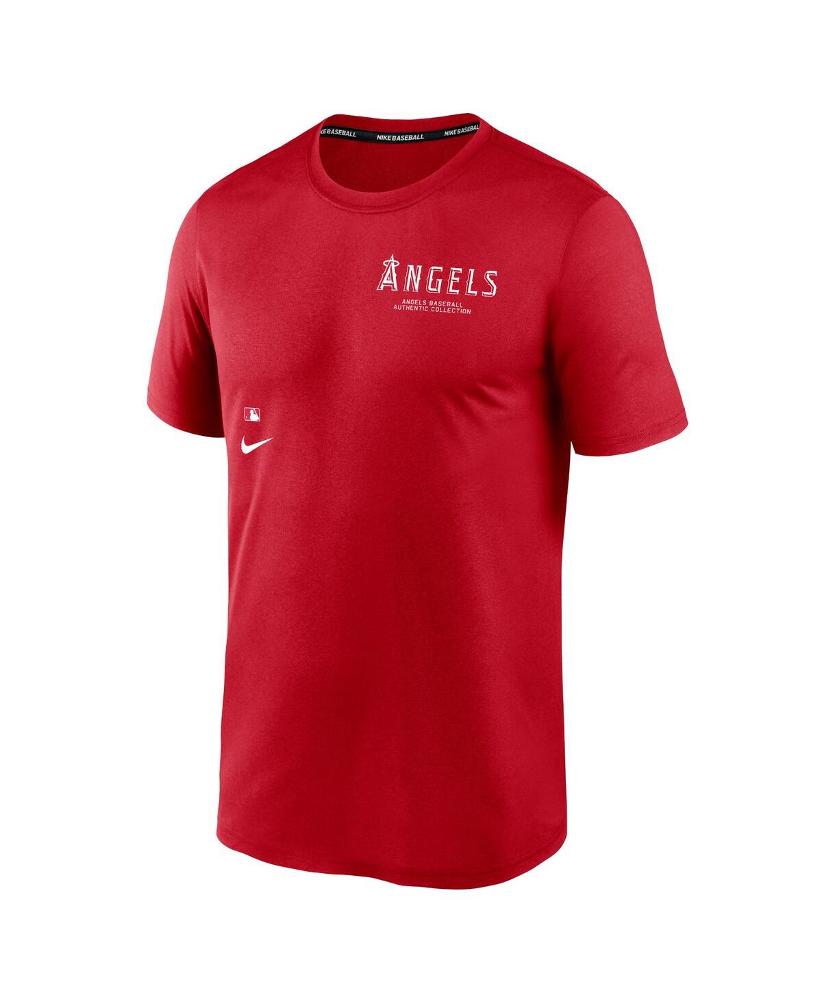 Nike Men'sLos Angeles Angels Authentic Collection Early Work Tri-Blend Performance T-Shirt - Red
