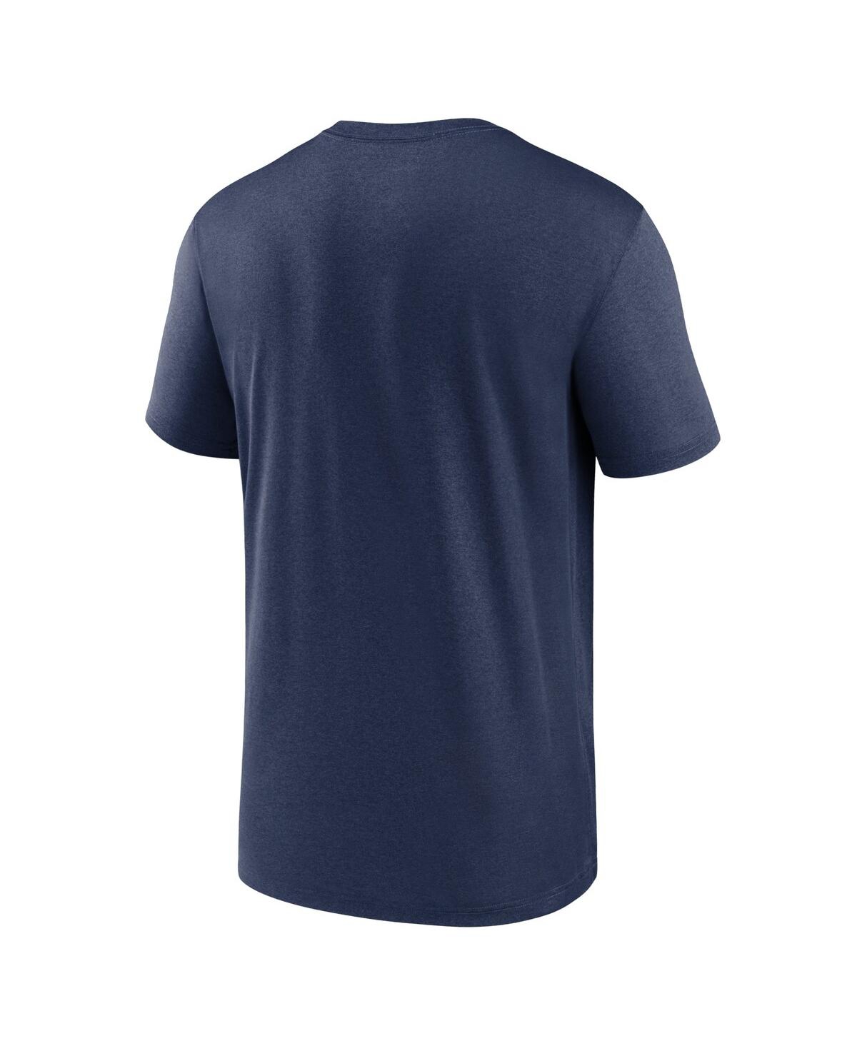 Nike Navy Milwaukee Brewers Wordmark Legend Performance T-shirt In Navy