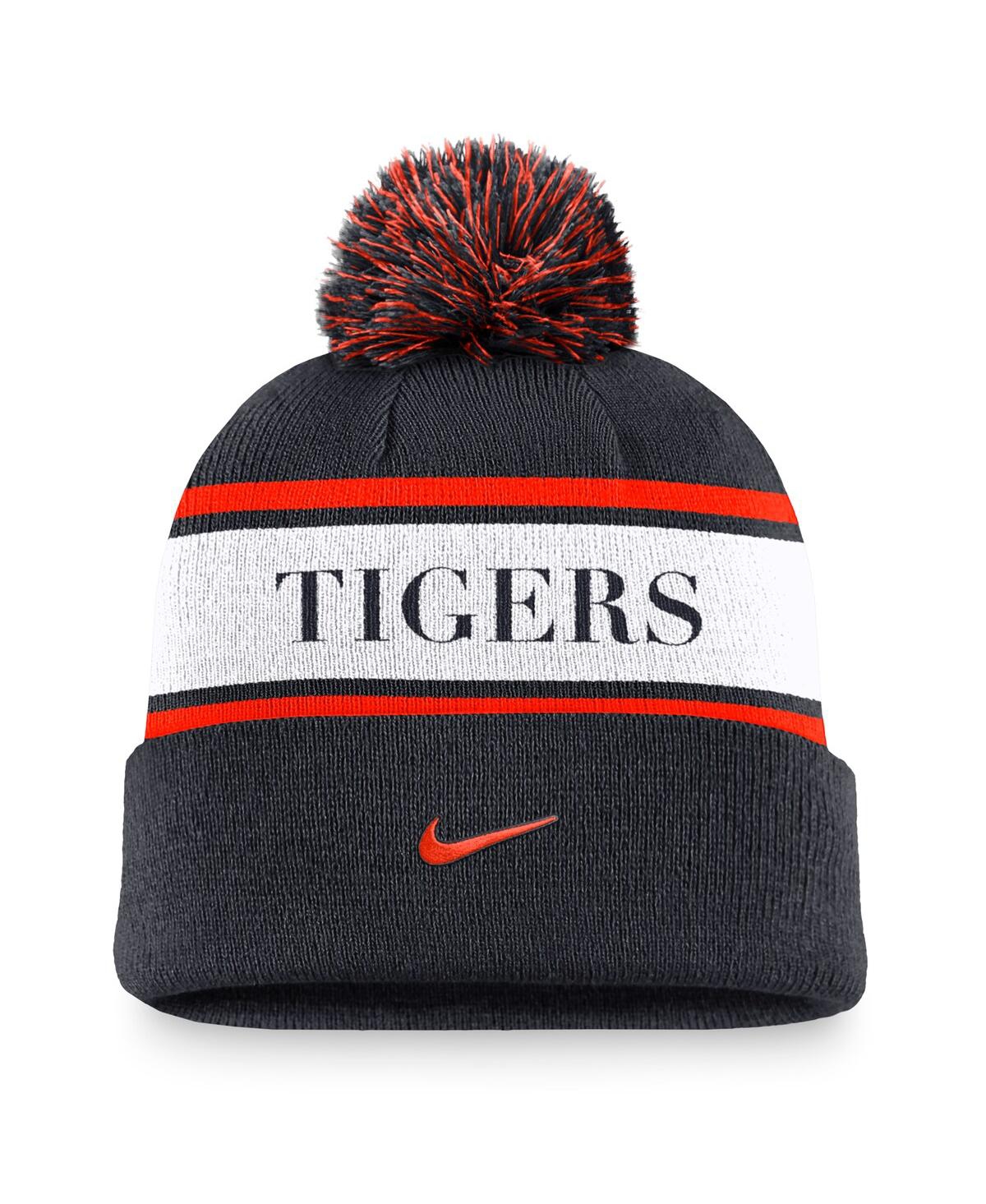 Nike San Francisco Giants Team Stripe Peak  Men's Mlb Cuffed Pom Beanie In Navy