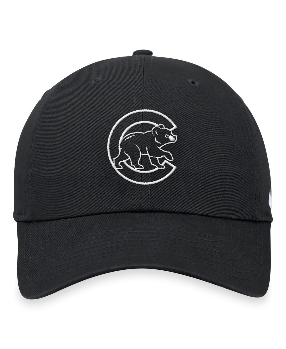 Nike Men'sChicago Cubs Club Adjustable Hat - Black