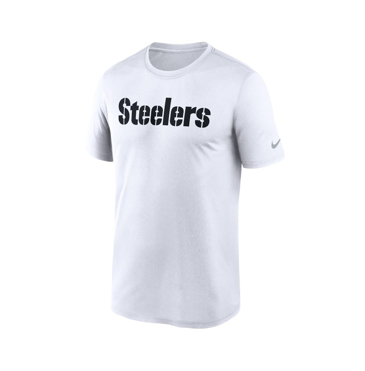 Мужская футболка Nike White Pittsburgh Steelers Primetime Legend Wordmark Performance — фото 3