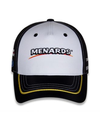 Men's White/Black Ryan Blaney Menards Uniform Adjustable Hat