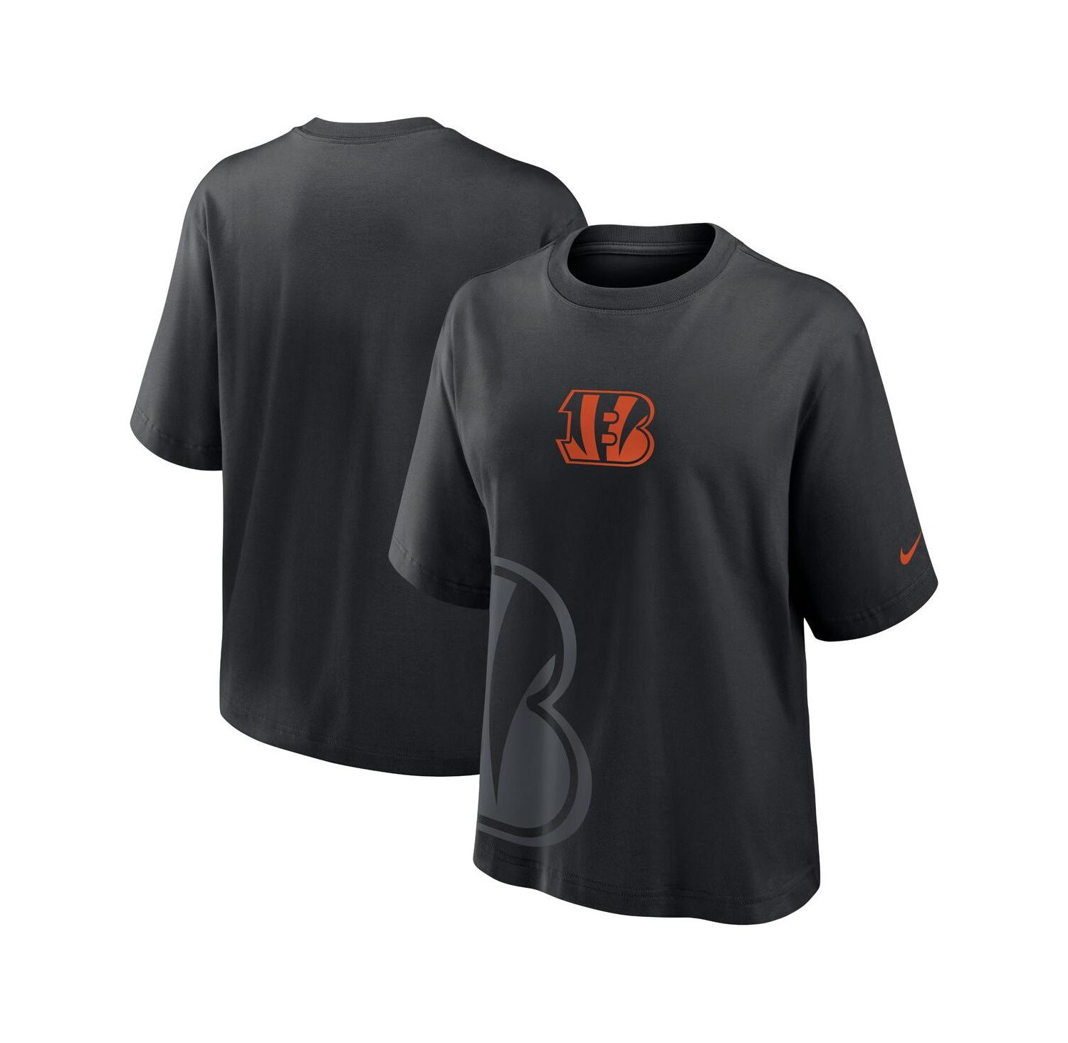 Women's Black Cincinnati Bengals Boxy T-Shirt