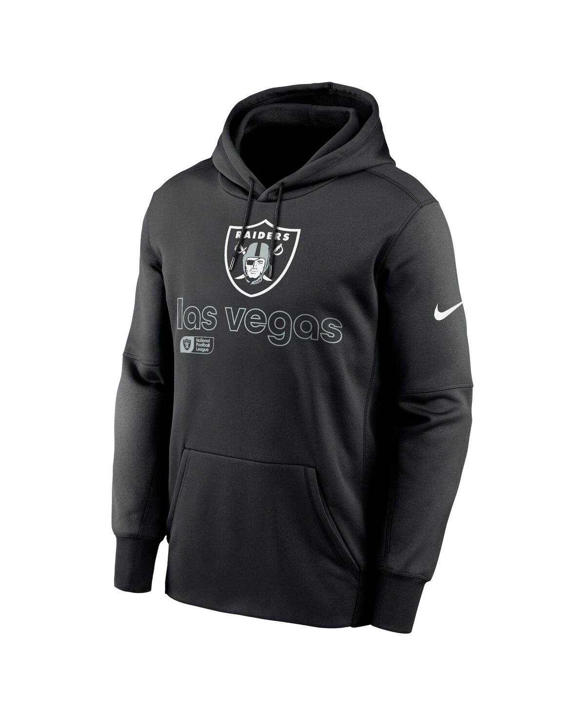 Nike Men'sLas Vegas Raiders Big Tall Performance Pullover Hoodie - Black