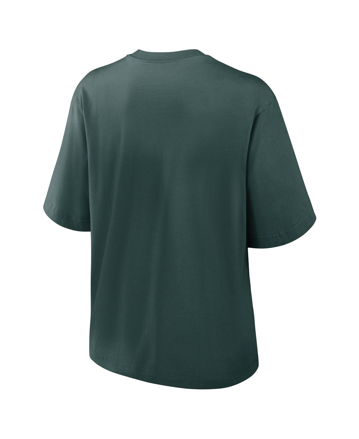 Nike Women's Green Michigan State Spartans Boxy Legacy Established T-shirt In Green