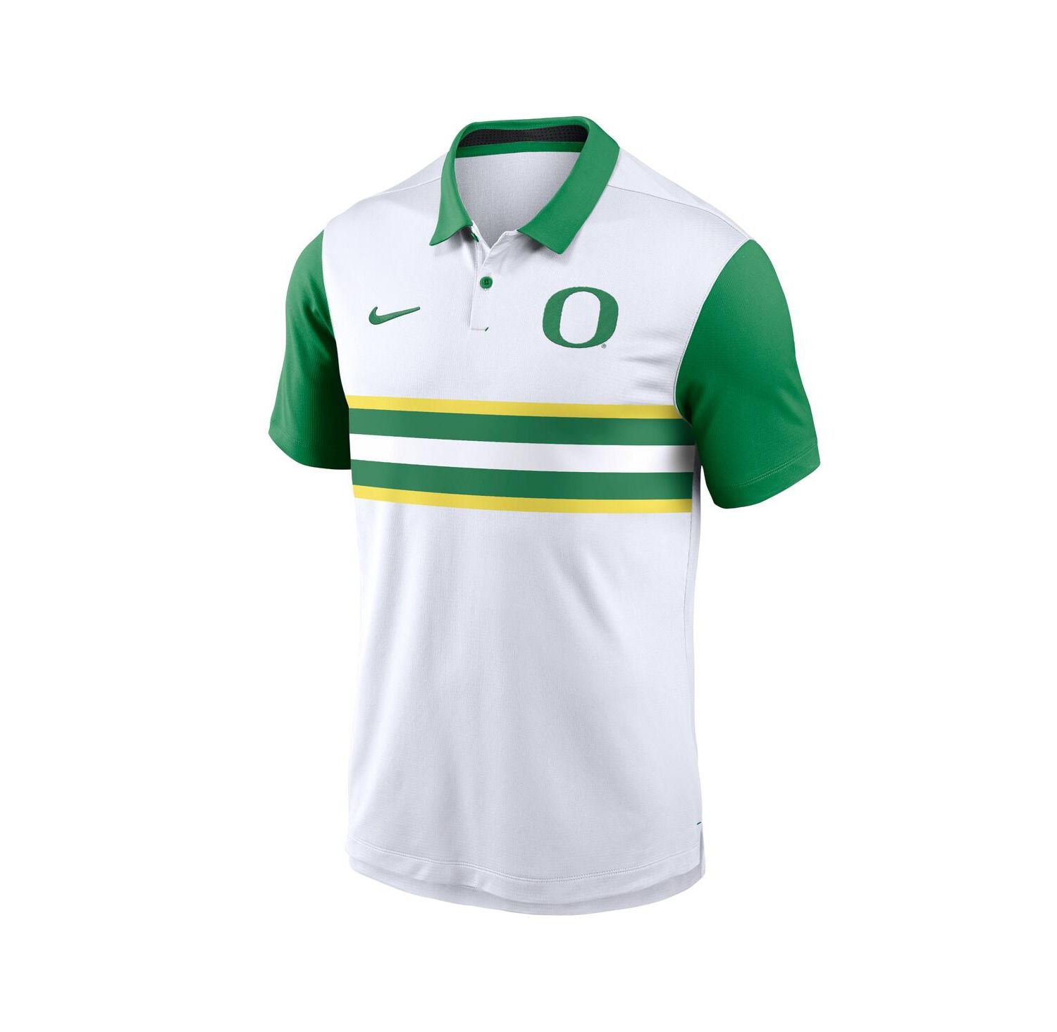 Men's White Oregon Ducks Primetime Campus Vapor Performance Polo
