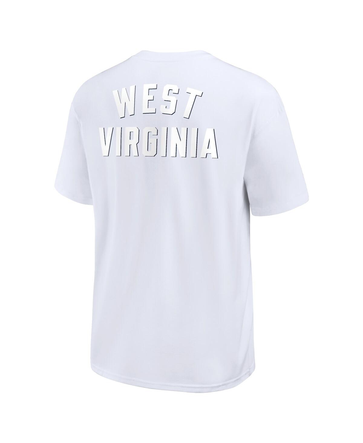 Nike Men'sWest Virginia Mountaineers 2-Hit Statement Max90 T-Shirt - White