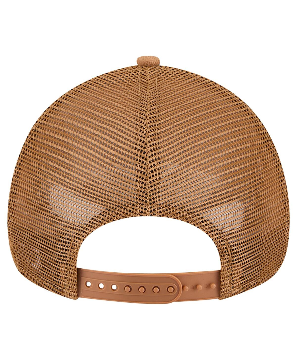 New Era Men'sLas Vegas Raiders Color Pack A-Frame Trucker 9FORTY Adjustable Hat - Brown