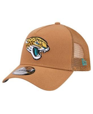 Men's Brown Jacksonville Jaguars Color Pack A-Frame Trucker 9FORTY Adjustable Hat