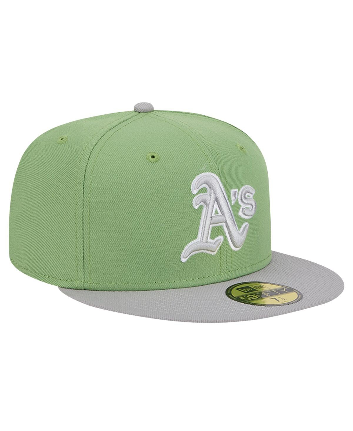 New Era Men'sGray Oakland Athletics Two-Tone Color Pack 59FIFTY Fitted Hat - Green, Gray