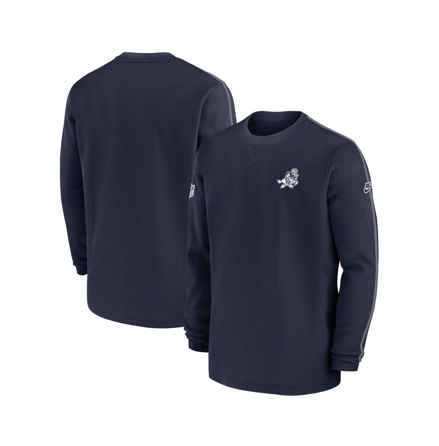 Мужской свитшот Nike Dallas Cowboys 2024 Sideline Coach Vintage, Navy — фото 1