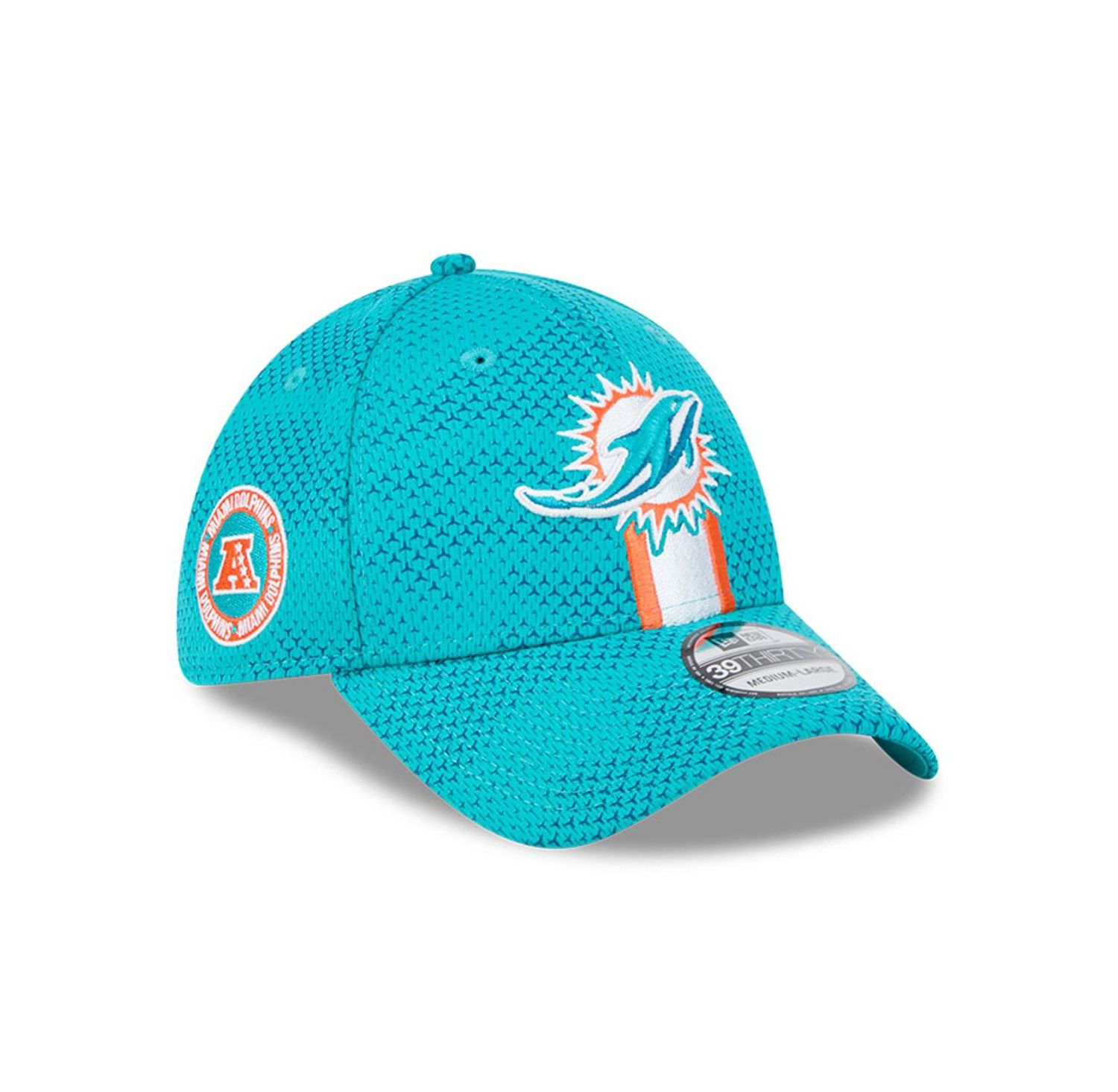 Men's Aqua Miami Dolphins 2024 Sideline 39THIRTY Flex Hat