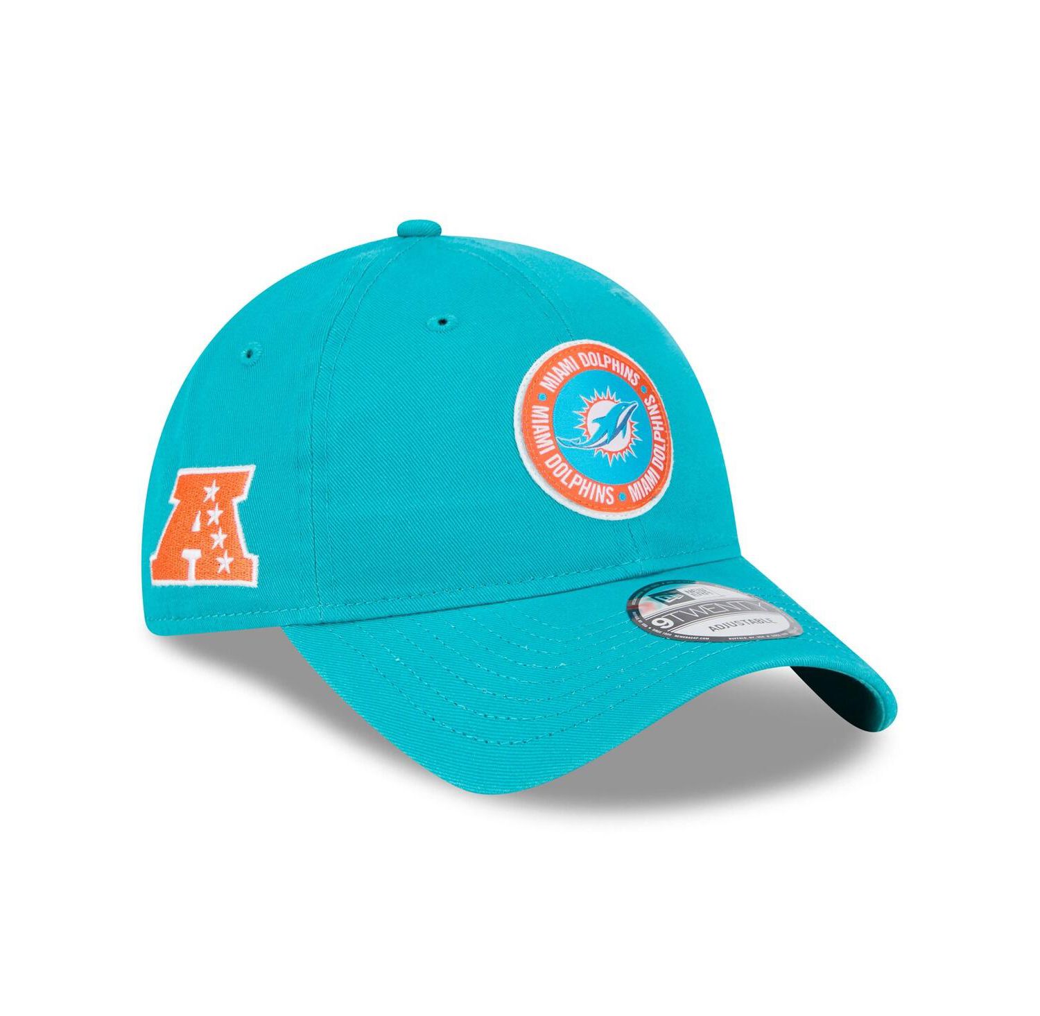 Men's Aqua Miami Dolphins 2024 Sideline 9TWENTY Adjustable Hat