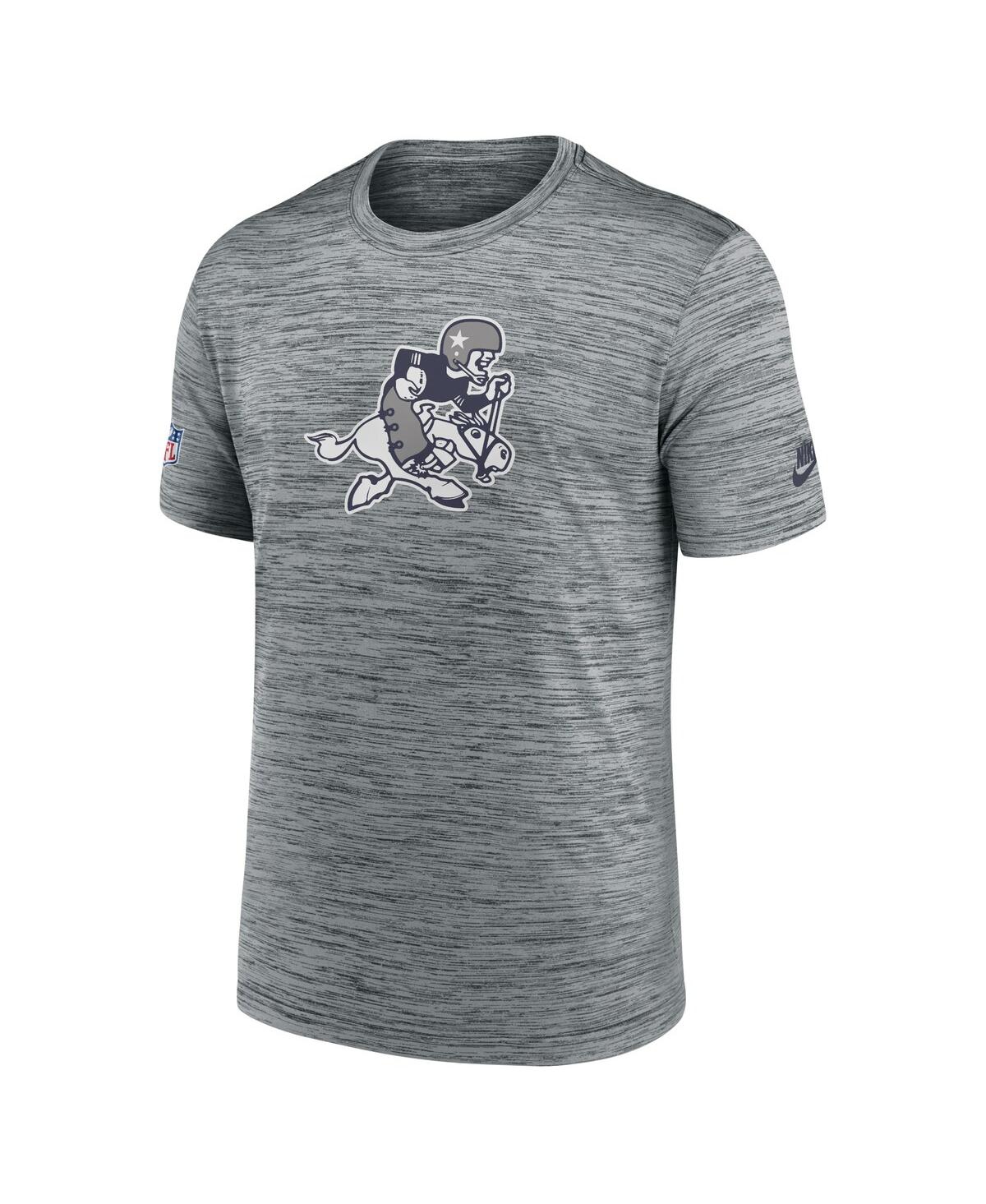 Nike Men's Gray Dallas Cowboys 2024 Sideline Velocity Vintage Performance T-shirt In Gray