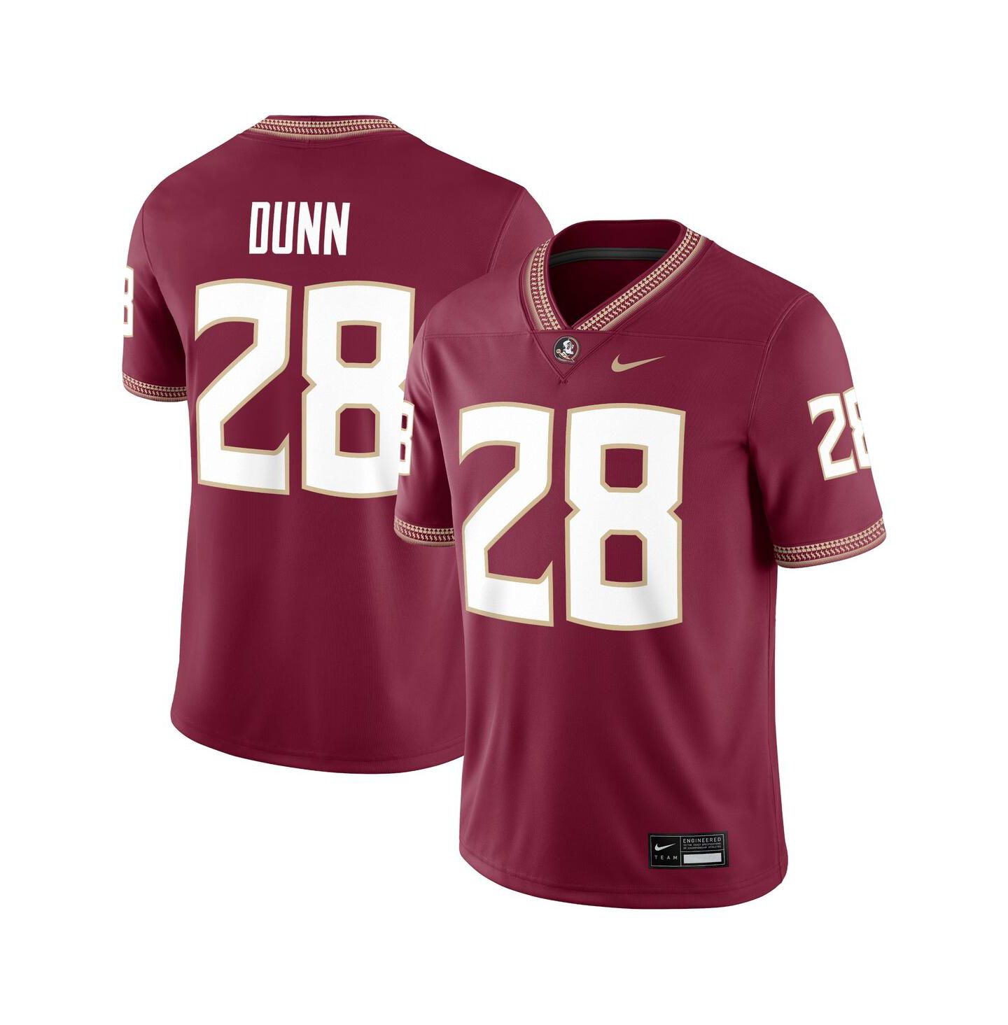 Мужской топ Nike Warrick Dunn Garnet Florida State Seminoles Alumni Game Jersey — фото 1