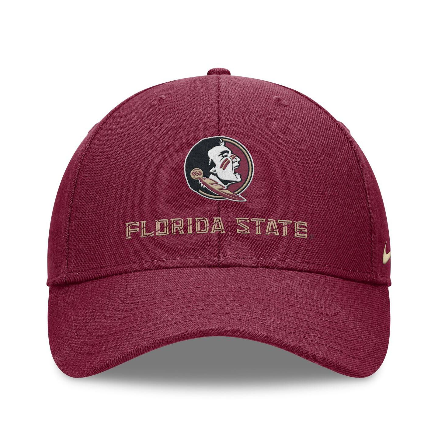 Мужская кепка Nike Garnet Florida State Seminoles Primetime Adjustable Hat — фото 3