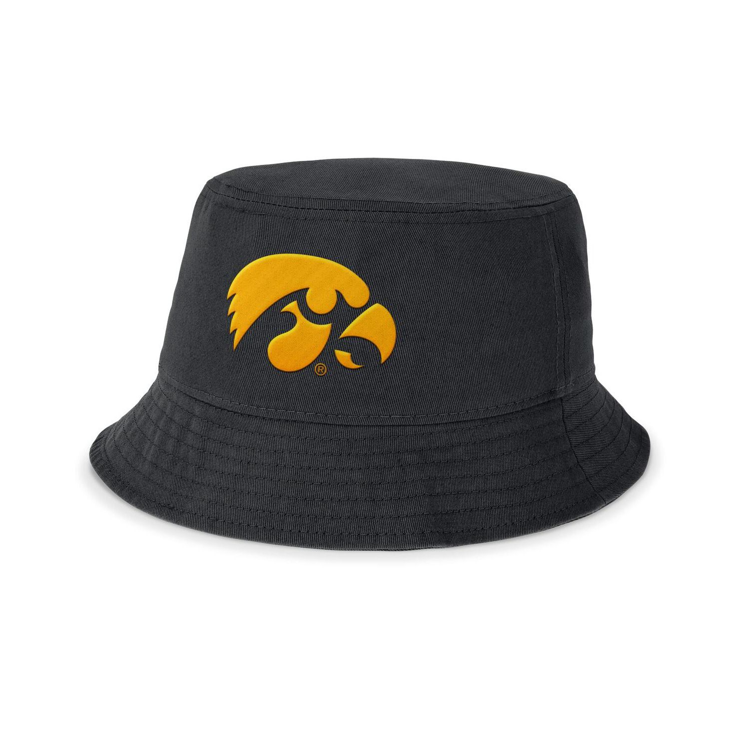 Men's Black Iowa Hawkeyes Local Apex Bucket Hat