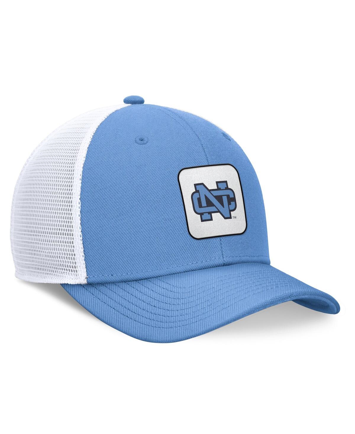Nike Men'sWhite North Carolina Tar Heels Legacy Mascot Trucker Adjustable Hat - Light Blue, White