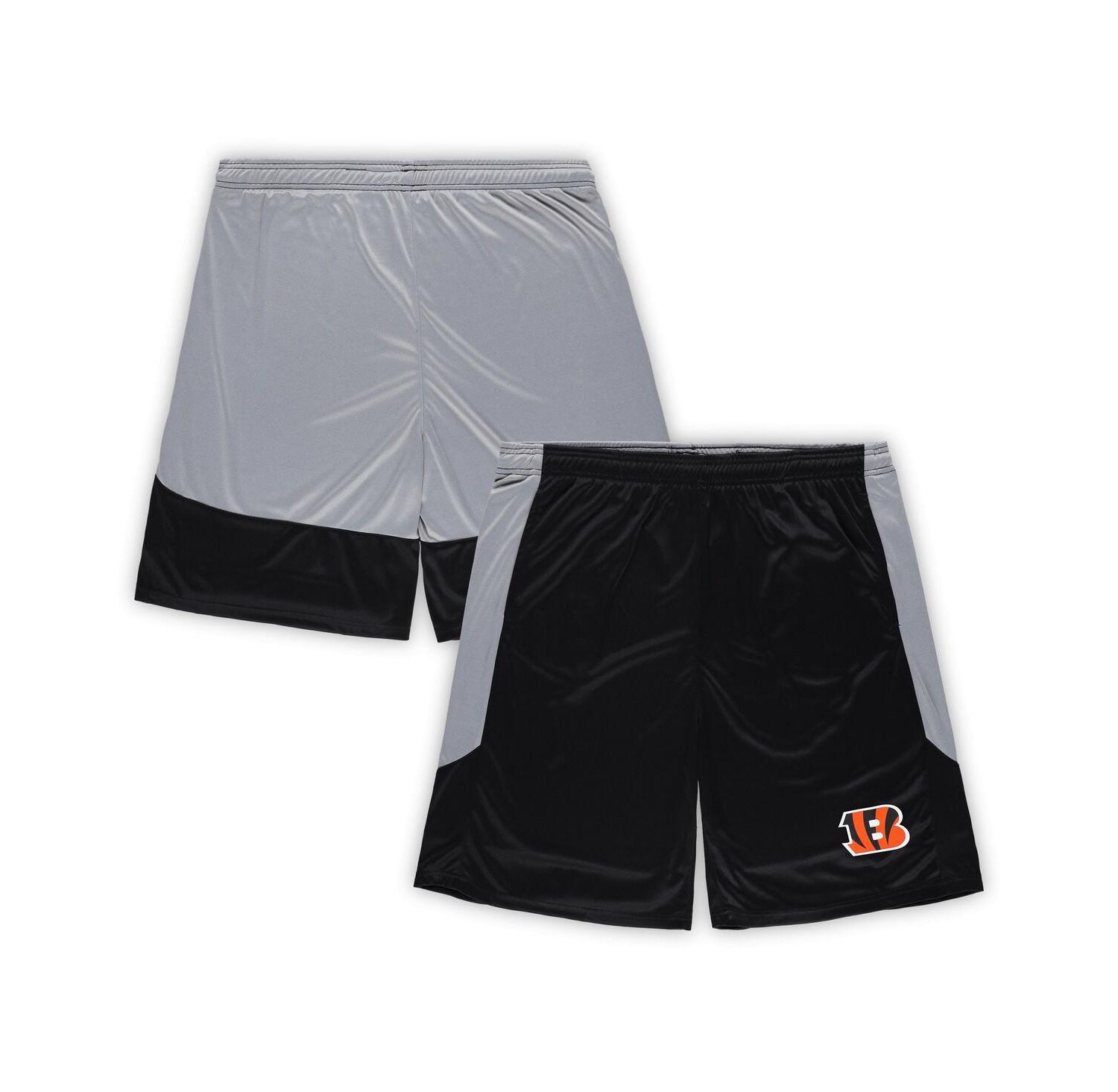 Men's Black Cincinnati Bengals Big & Tall Team Logo Shorts