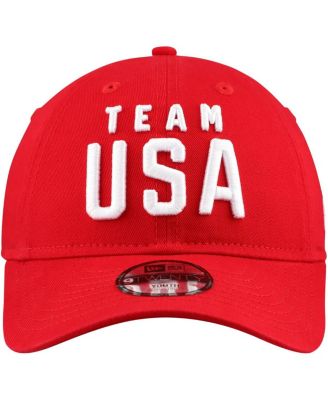 Big Boys and Girls Red Team USA Chant 9TWENTY Adjustable Hat