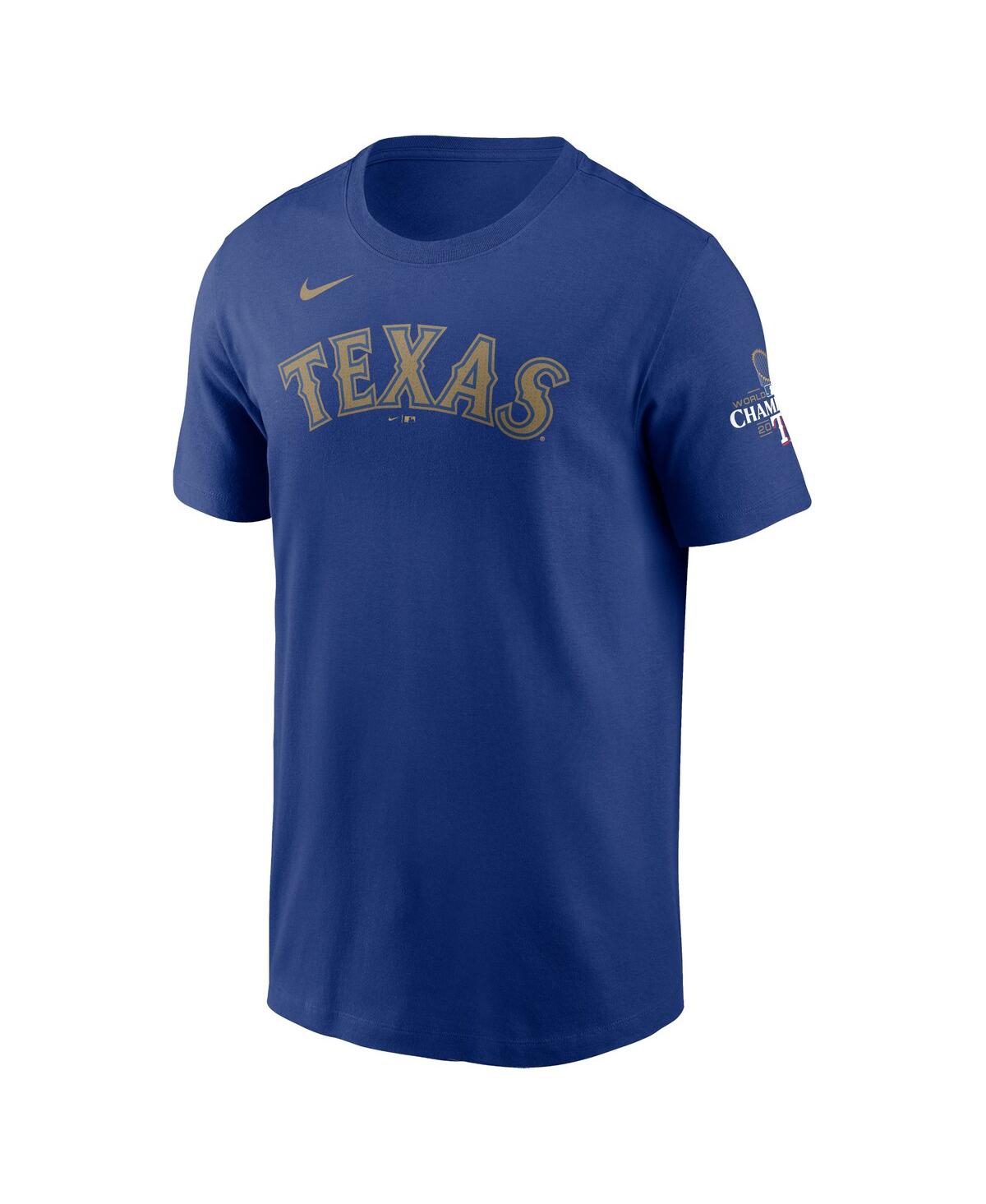 Nike Men's Leody TaverasTexas Rangers 2024 Gold Collection Name Number T-Shirt - Royal
