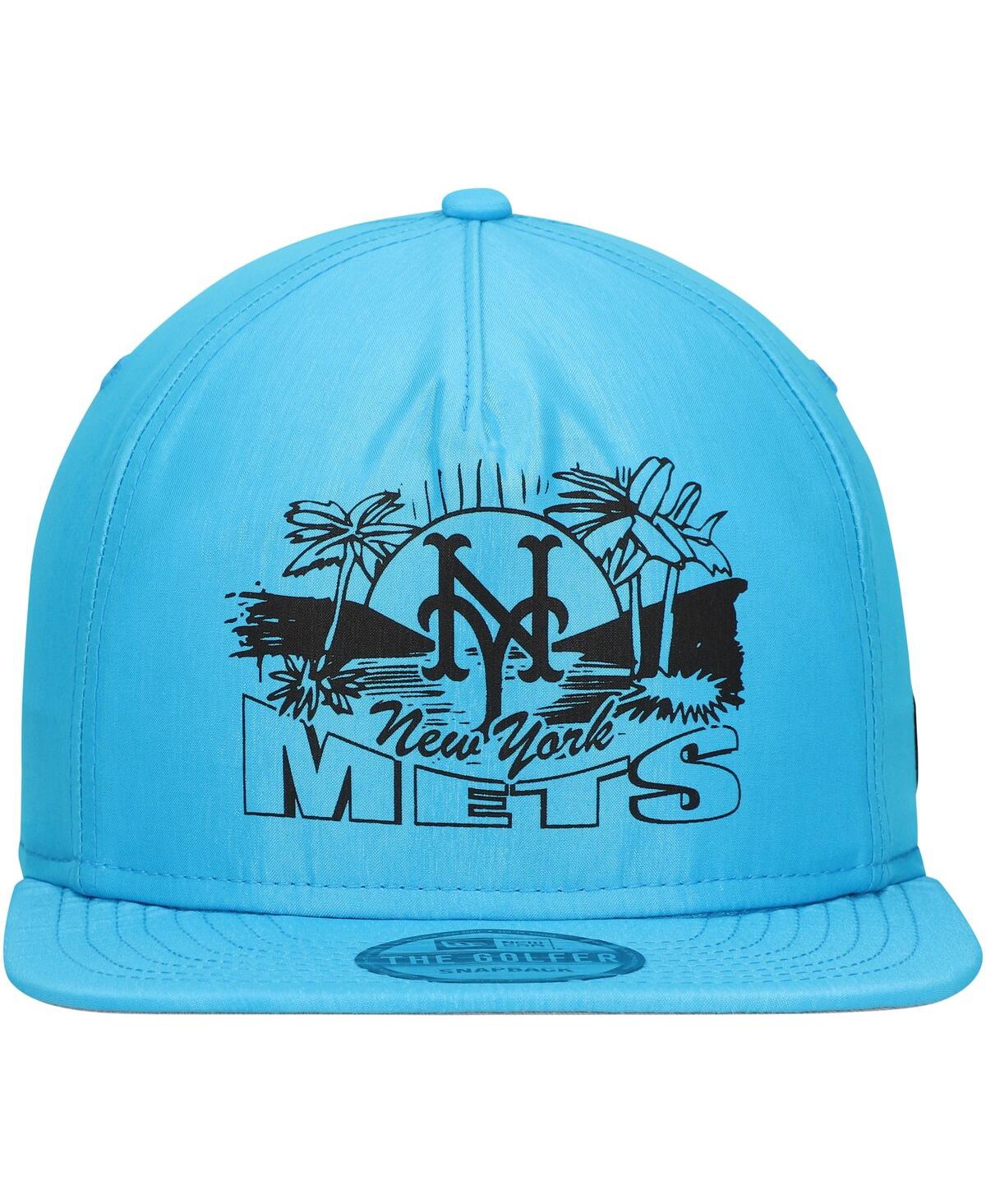 New Era Men's Blue New York Mets Neon Golfer Snapback Hat In Blue