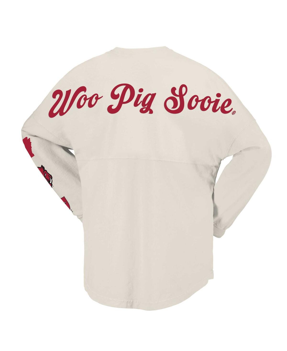 Spirit Jersey Women'sArkansas Razorbacks Local Long Sleeve T-Shirt - Natural