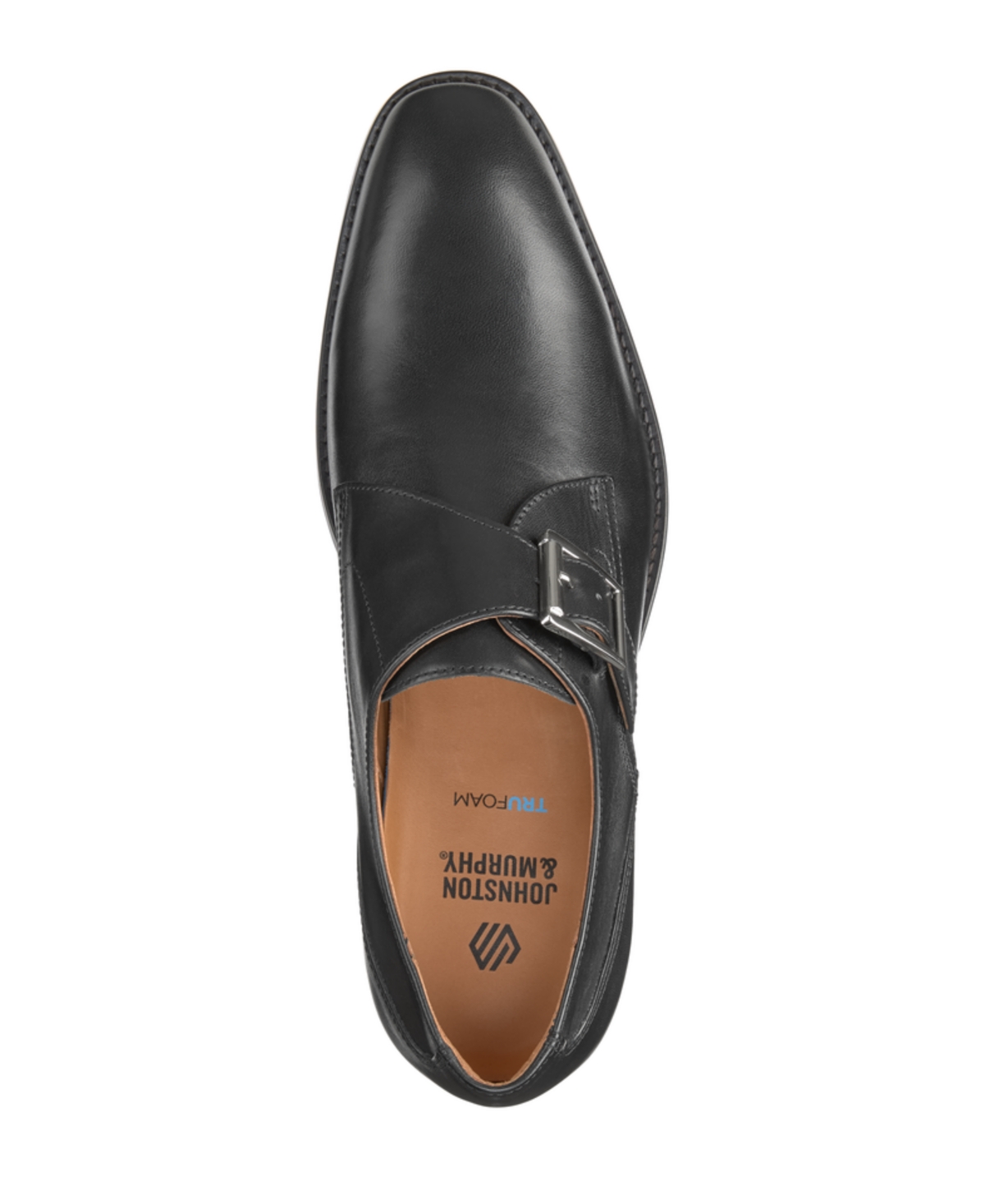 Johnston & Murphy Men's Richland Monk Strap Dress Shoes In Black Full Grain