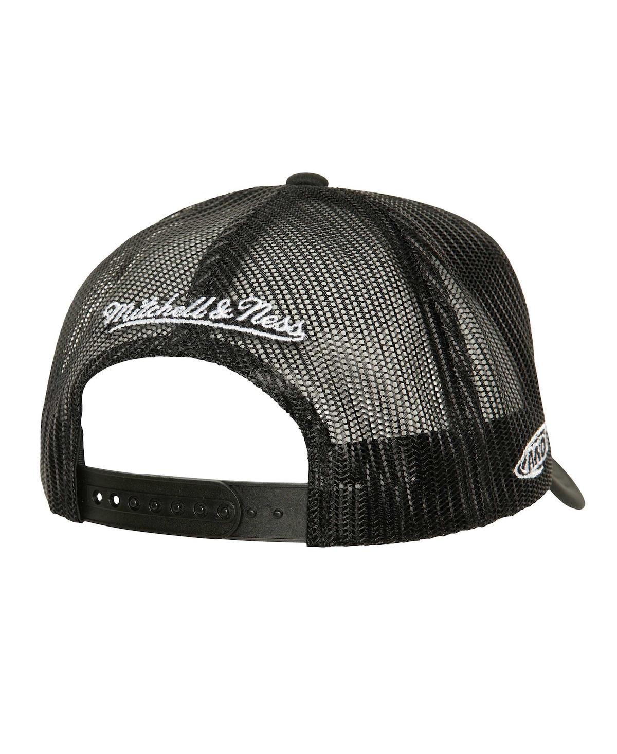 Mitchell & Ness Men's X And 1 Black Trucker Adjustable Hat In Black