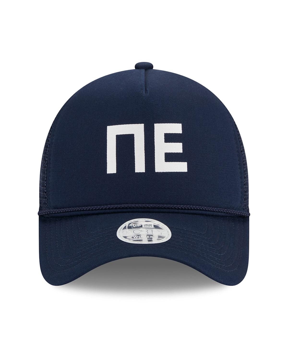 New Era Women's Navy New England Patriots Mcgee Trucker 9forty Adjustable Hat In Navy