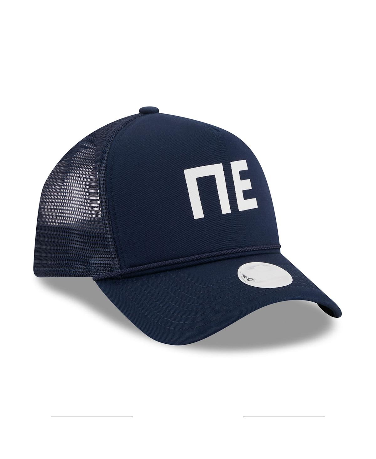 New Era Women's Navy New England Patriots Mcgee Trucker 9forty Adjustable Hat In Navy