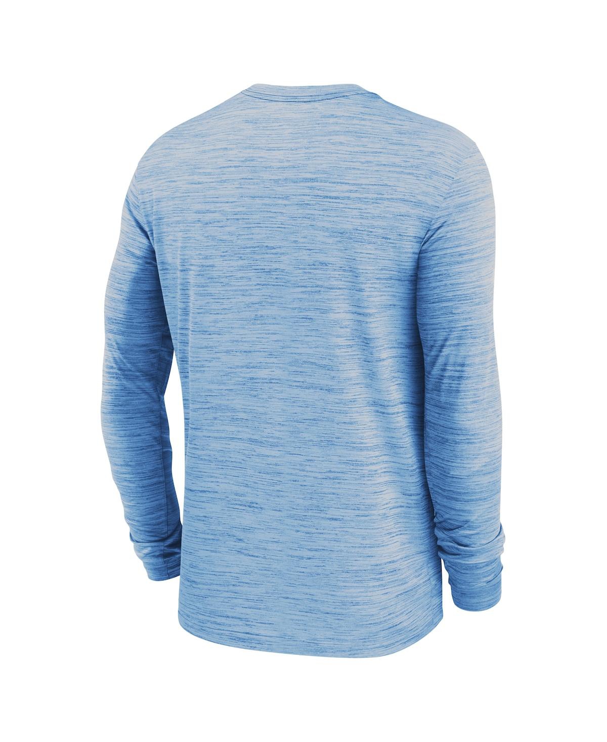 Jordan Men's Carolina Blue North Carolina Tar Heels 2024 Sideline Velocity Performance Long Sleeve T-shirt In Light Blue