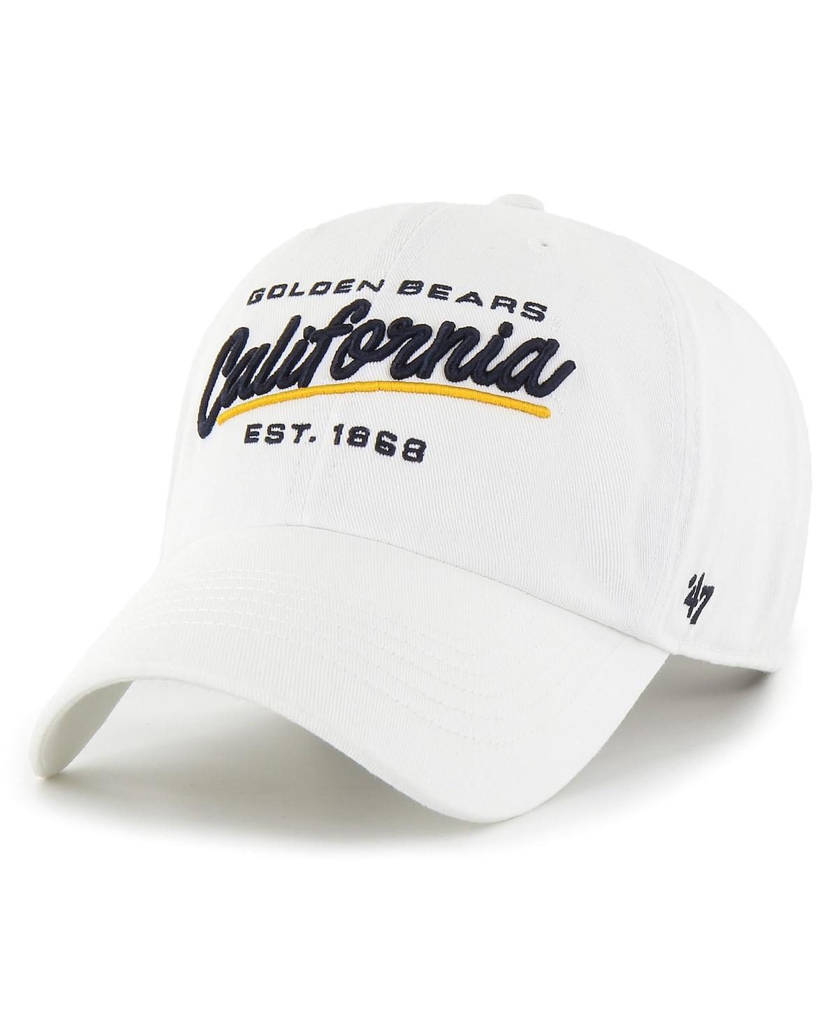 47 Brand Women's White Cal Bears Sidney Clean Up Adjustable Hat In White
