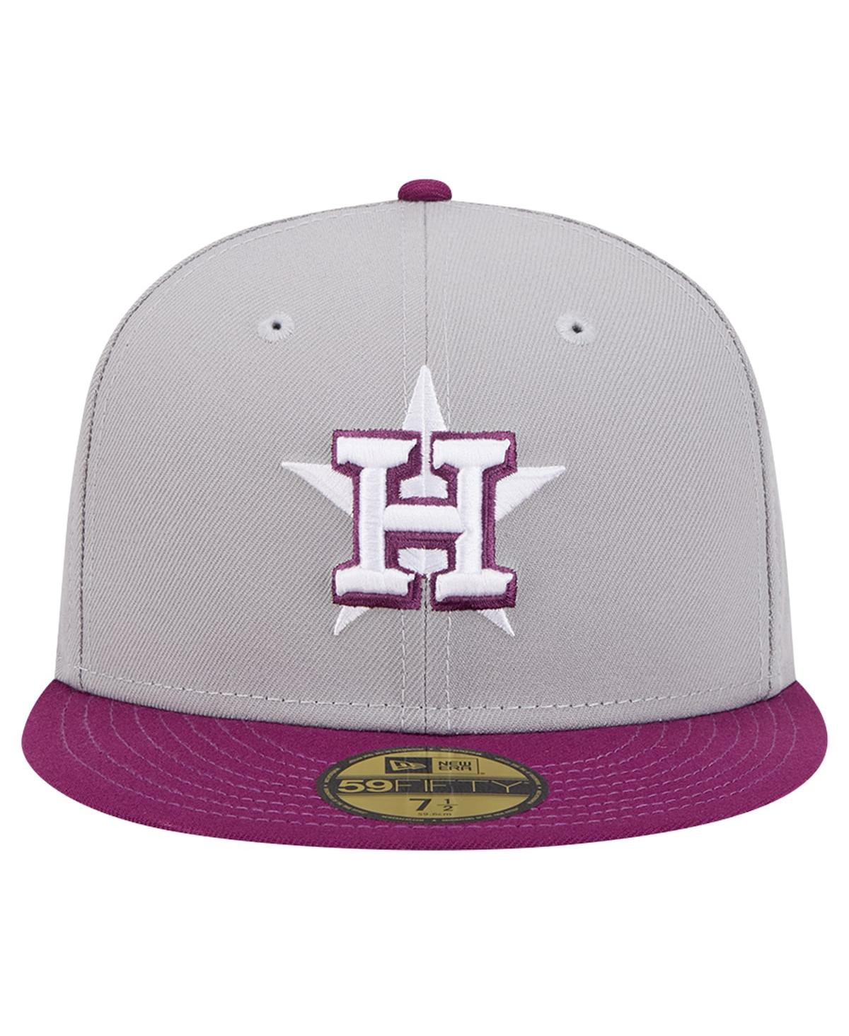 New Era Men's Houston Astros Two-tone Color Pack 59fifty Fitted Hat In Brown,purple