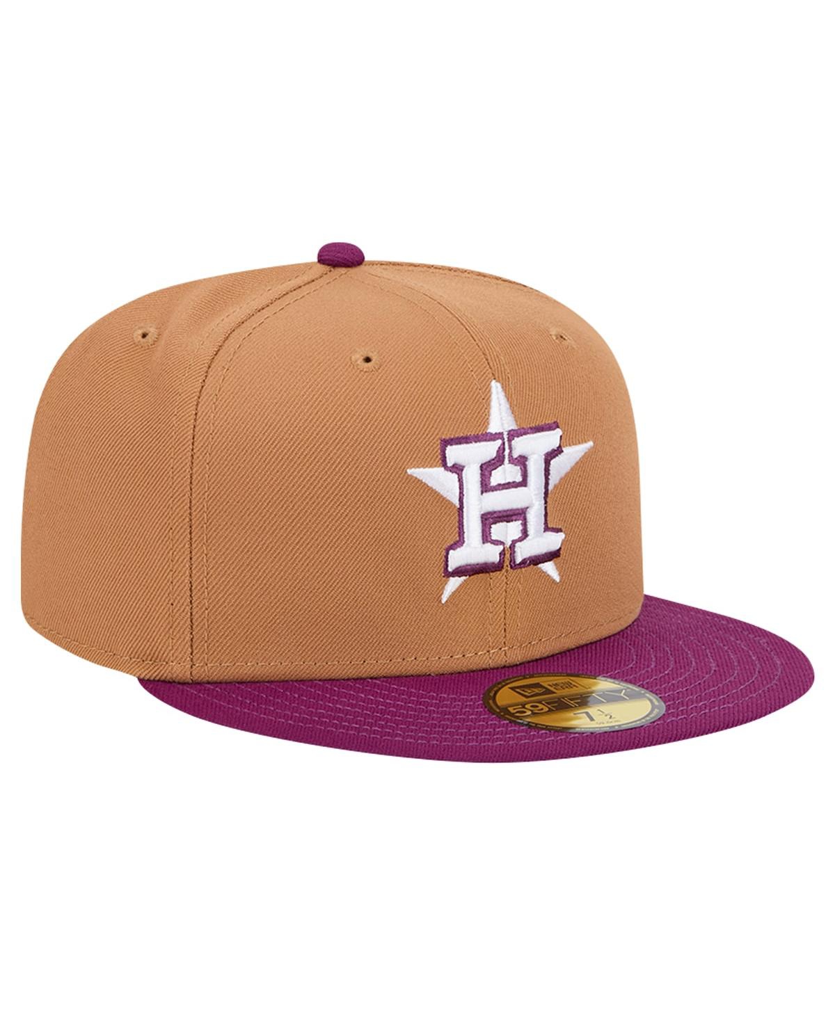 New Era Men's Houston Astros Two-Tone Color Pack 59FIFTY Fitted Hat - Purple