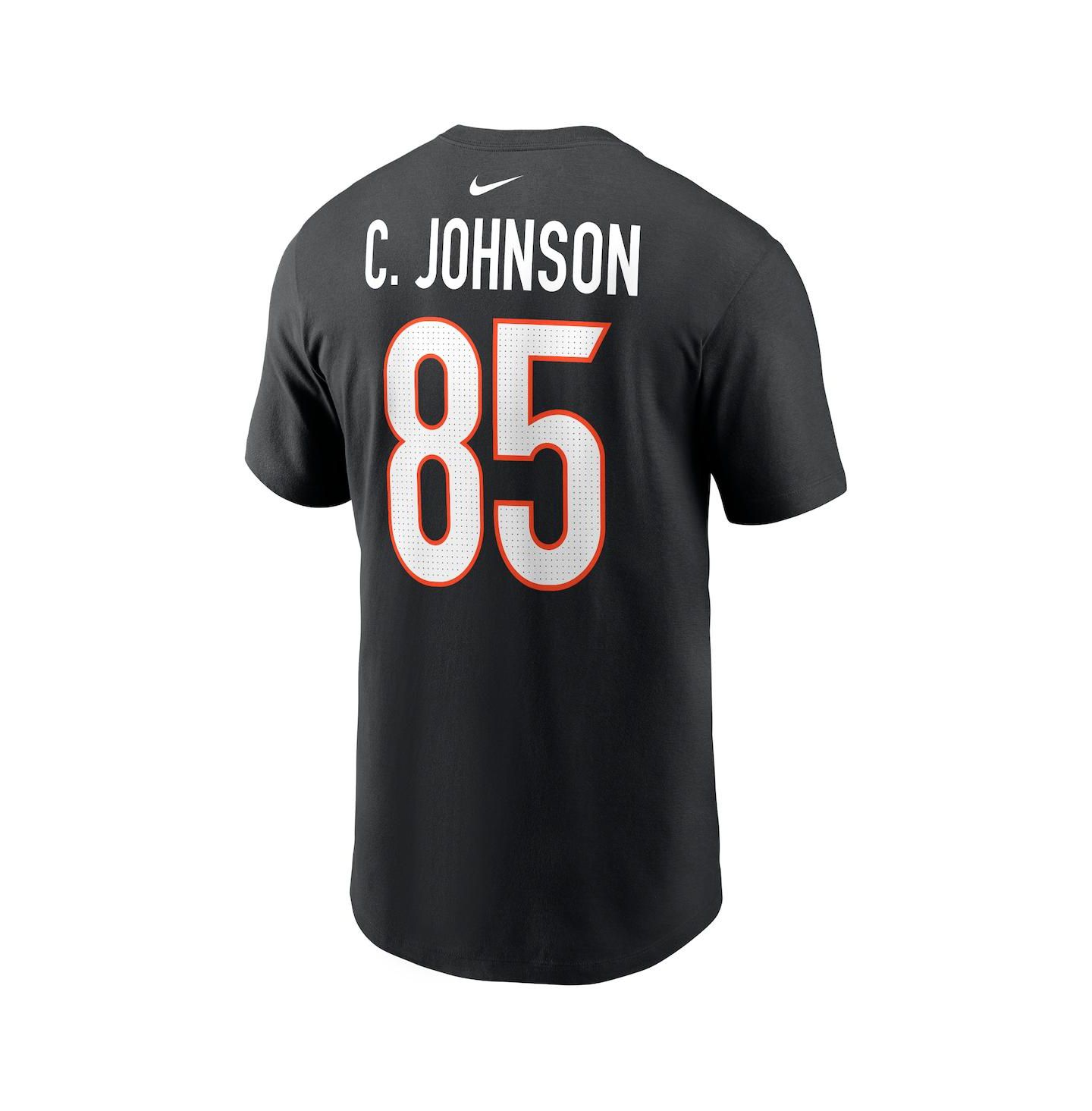 Мужская футболка Nike Chad Johnson Black Cincinnati Bengals Retired Player Name & Number — фото 3