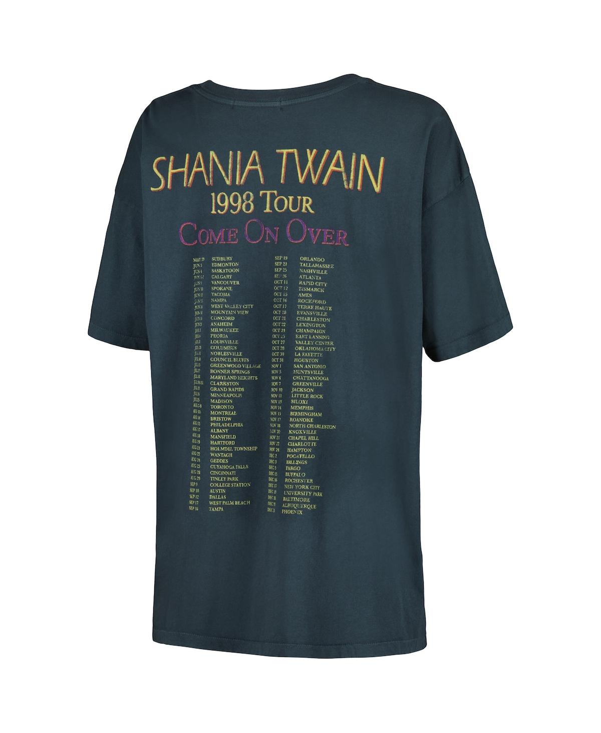 Daydreamer Women's Charcoal Shania Twain Come On Over 1998 Tour Merch T-shirt In Charcoal